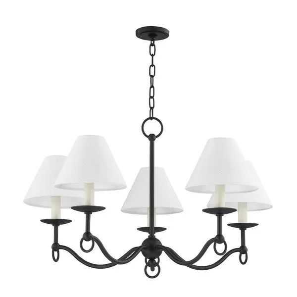 Product Image 1 for Massi Steel 5-Light Chandelier from Troy Lighting