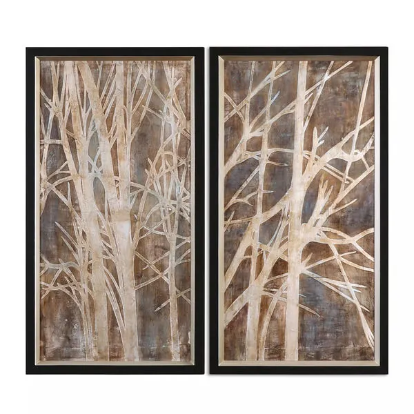 Product Image 1 for Uttermost Twigs Hand Painted Art, S/2 from Uttermost