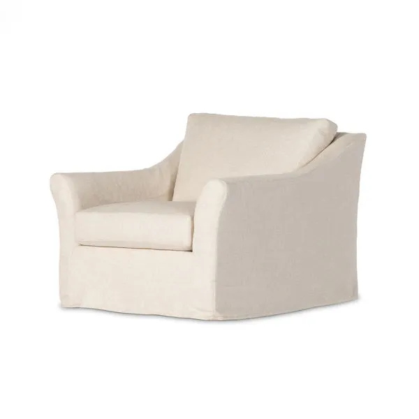 Product Image 1 for Delray Slipcover Swivel Chair from Four Hands