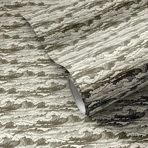 Product Image 1 for Wavebreak Olive I Wallpaper by Getty Images from Four Hands