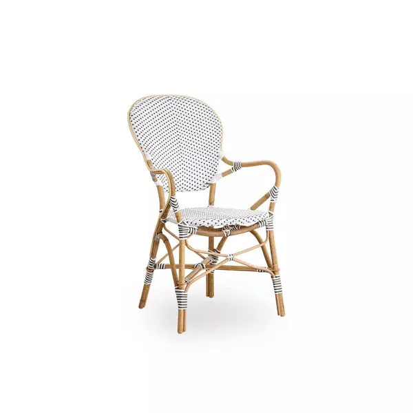 Product Image 3 for Isabell Rattan Bistro Armchair from Sika Design
