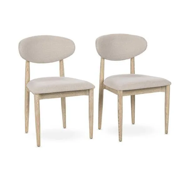 Product Image 1 for Tiber Set of 2 Oak Wood Dining Chairs from Classic Home