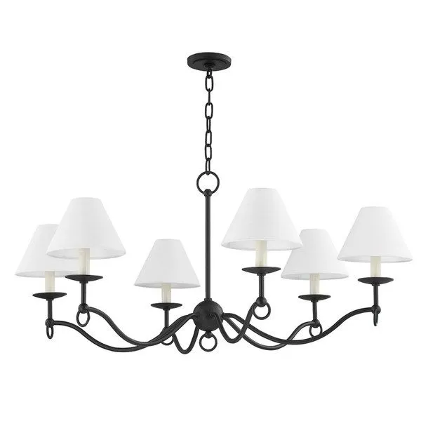 Product Image 1 for Massi Steel 8-Light Chandelier from Troy Lighting