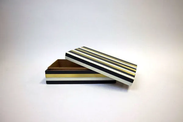 Product Image 1 for Harper Large Black & Gold Bone Box from A. Sanoma Inc