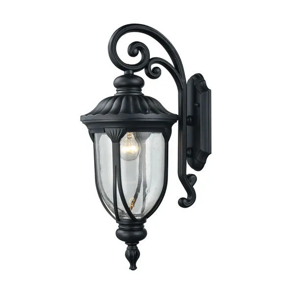 Product Image 1 for Derry Hill 1 Light Outdoor Wall Sconce In Matte Black from Elk Lighting