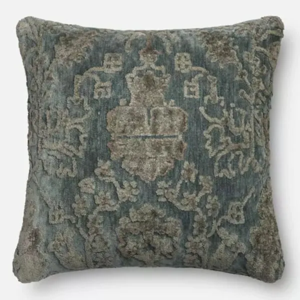 Product Image 2 for Dr. G Grey / Blue 18" X 18" Pillow from Loloi