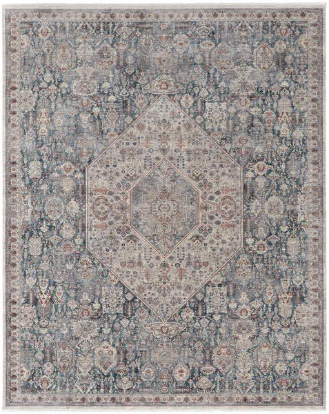 Product Image 1 for Marquette Blue / Gray Traditional Area Rug - 5' x 7'2" from Feizy Rugs