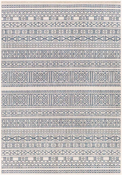 Product Image 1 for Eagean Navy / Pale Blue Geometric Indoor / Outdoor Rug from Surya
