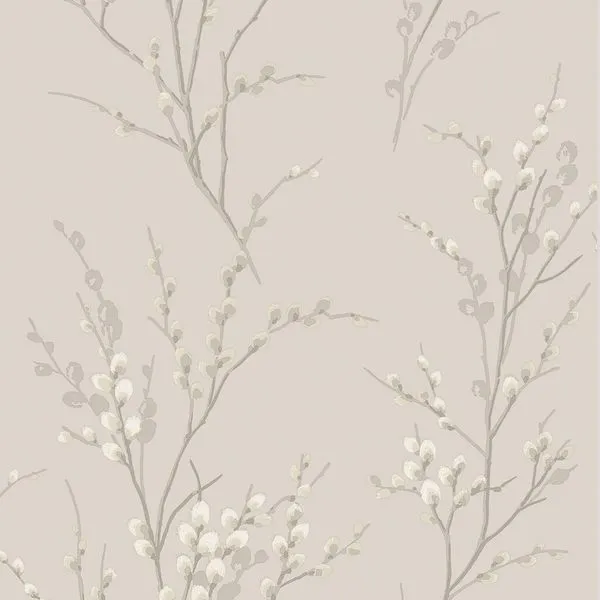 Product Image 1 for Laura Ashley Pussy Willow Dove Grey Wallpaper from Graham & Brown