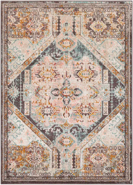 Product Image 2 for Ankara Pale Pink / Aqua Rug from Surya