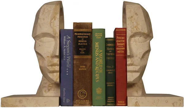 Product Image 1 for Face Bookend from Noir