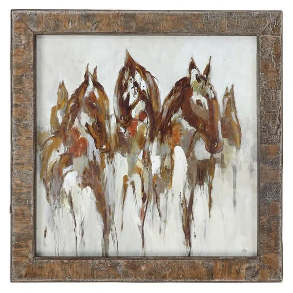 Product Image 2 for Uttermost Equestrian In Browns And Golds Abstract Art from Uttermost