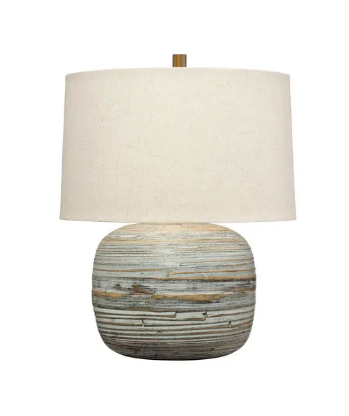 Product Image 1 for Cocoon White Washed Bamboo Table Lamp from Jamie Young