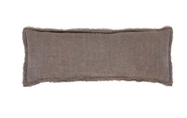 Product Image 1 for Laurel 14" x 40" Linen Decorative Body Pillow - Pebble from Pom Pom at Home