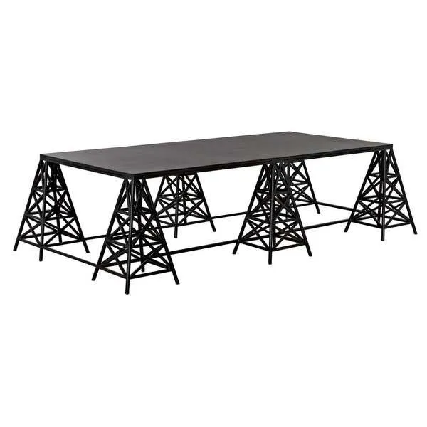 Product Image 1 for Brixton Matte Black Coffee Table from Noir