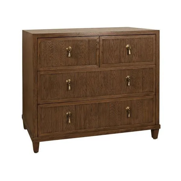 Product Image 2 for Four Drawer Chest With Fluted Drawer Fronts from Worlds Away