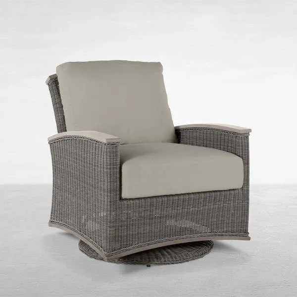 Product Image 1 for Astoria Resin Wicker Outdoor Swivel Glider Chair from Summer Classics
