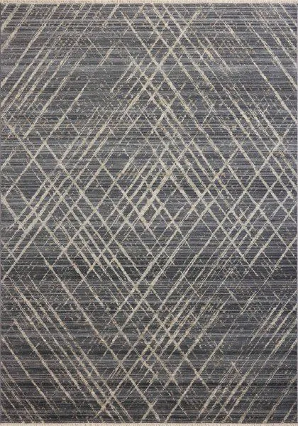Wade Midnight Beige Rug with abstract modern linear motif and distressed earth tones in power-loomed polyester