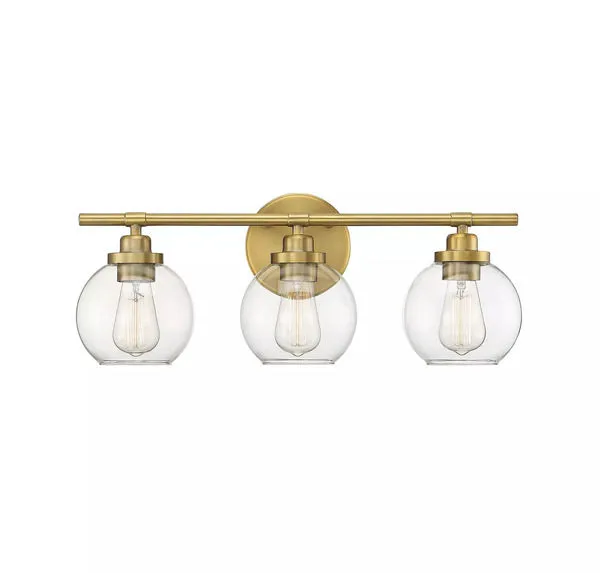 Product Image 1 for Carson Warm Brass 3 Light Bath from Savoy House 