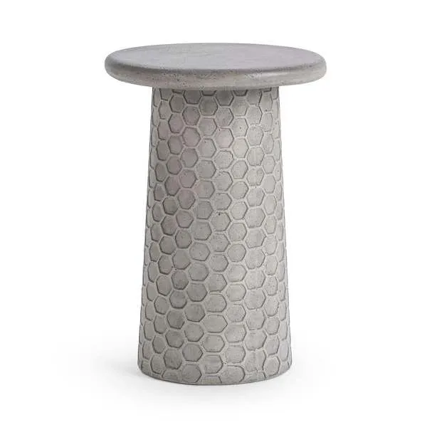 Product Image 1 for Delaine Outdoor Concrete Accent Table from Classic Home