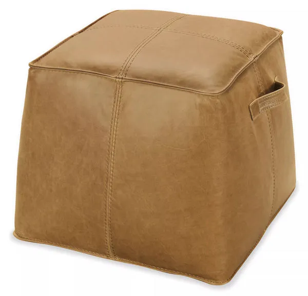 Product Image 1 for Dizzy Small Leather Ottoman from Hooker Furniture