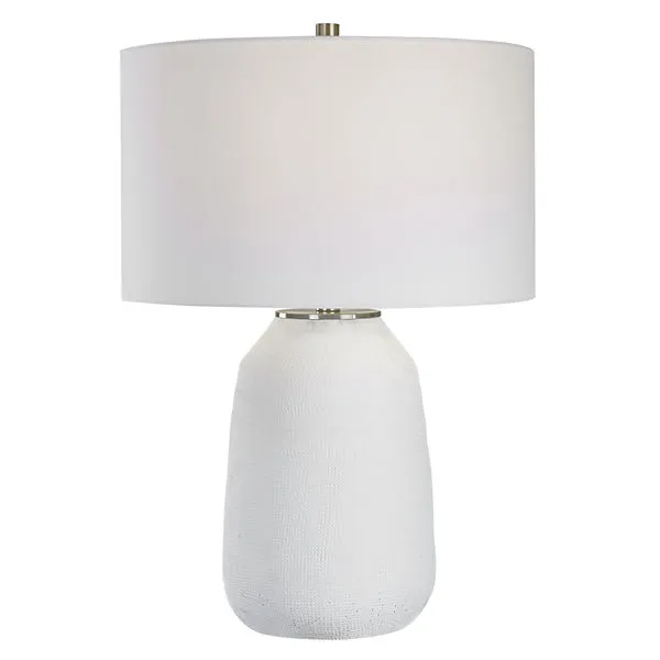Product Image 1 for Heir White Textured Chalk Table Lamp from Uttermost