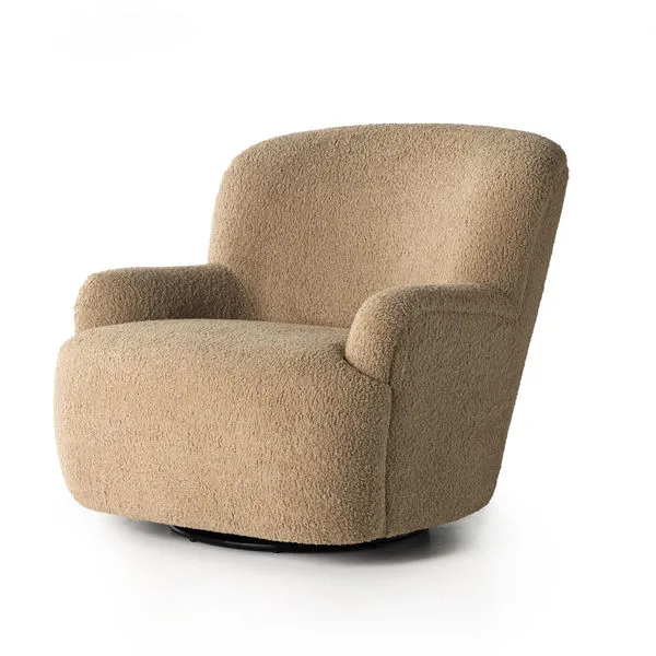 Product Image 7 for Kadon Swivel Chair - Camel from Four Hands