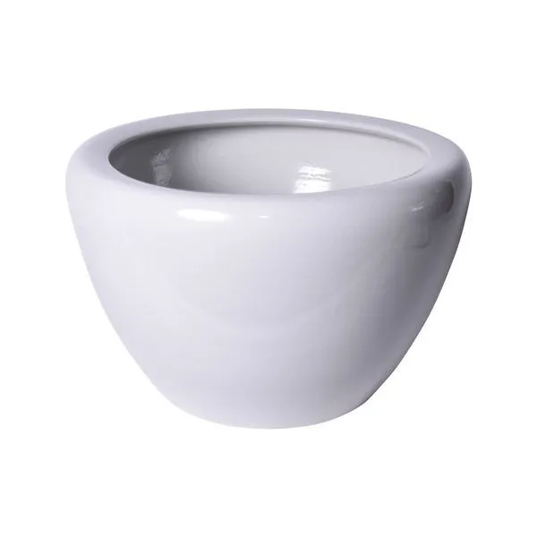 Product Image 1 for Off White Crackle Porcelain Apple Shape Planter from Legend of Asia