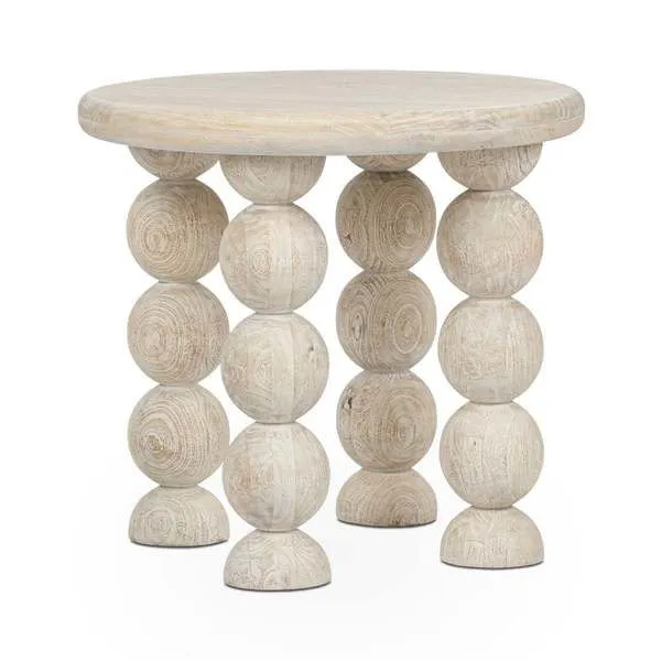 Product Image 1 for Adir Solid Mango Wood Round End Table from Classic Home