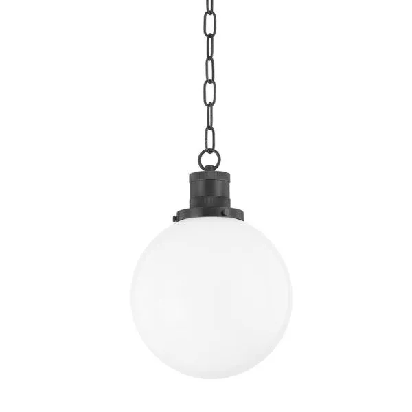 Product Image 1 for Beverly Small Bronze Frosted Glass Sphere Pendant Light from Mitzi