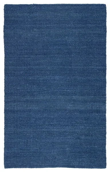Product Image 2 for Bellport Natural Solid Blue Rug from Jaipur 