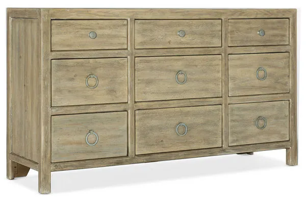 Product Image 1 for Surfrider Pecan & Cedar Nine-Drawer Dresser from Hooker Furniture