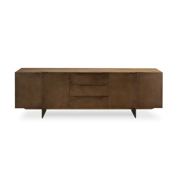 Product Image 1 for Aberdeen Smoked Veneer Media Console from Four Hands