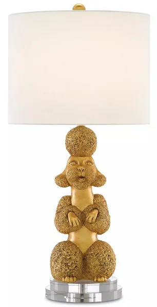 Product Image 2 for Ms. Poodle Gold Table Lamp from Currey & Company