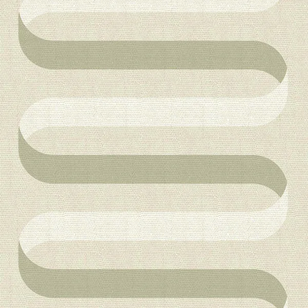 Tusk-colored wallpaper with folding ribbon pattern and premium matte textured finish