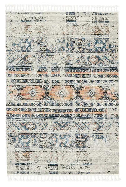 Product Image 2 for Camili Tribal Blue/ Light Orange Rug from Jaipur 