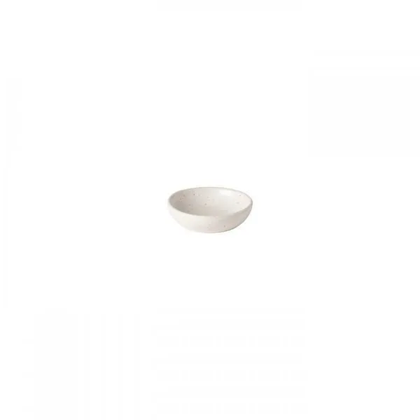 Vanilla-colored Pacifica Butter Dish in fine stoneware with a smooth, rounded edge, 7.5 inches wide