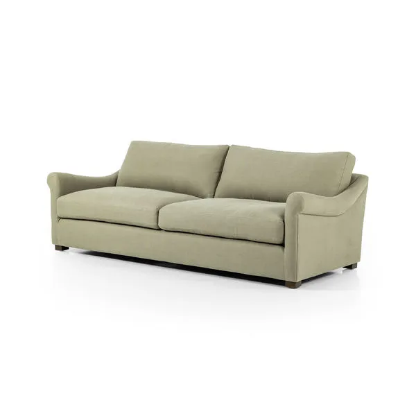 Product Image 1 for Bridges Green Linen Sofa - Brussels Khaki from Four Hands