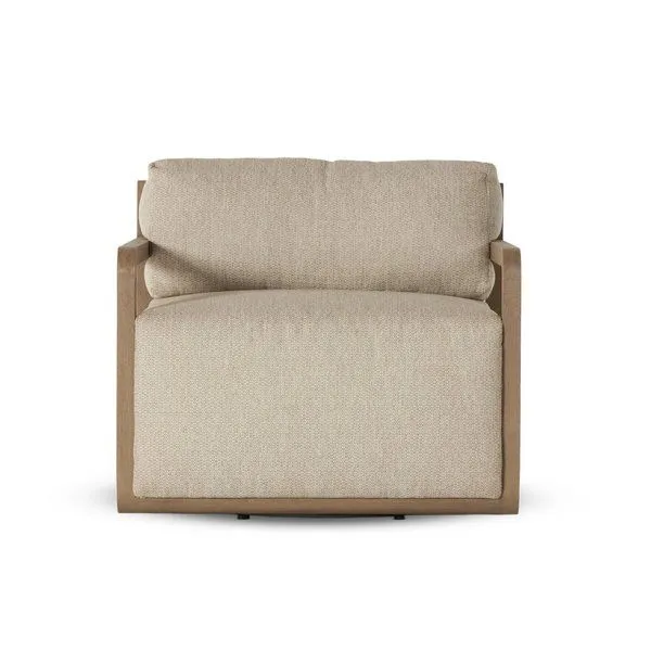 Product Image 15 for Stroud Faye Sand Upholstered Outdoor Swivel Chair from Four Hands