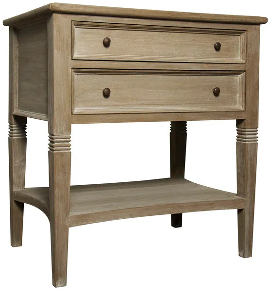 Product Image 1 for Qs Oxford 2 Drawer Side Table from Noir