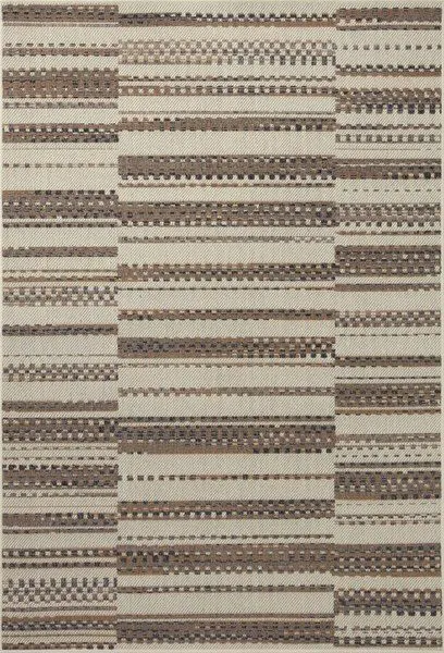 Product Image 1 for Rainier Ivory / Taupe Indoor / Outdoor Plaid Rug - 7'10" x 10'10" from Loloi