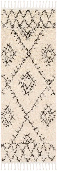 Product Image 3 for Berber Shag Charcoal / Beige Rug from Surya