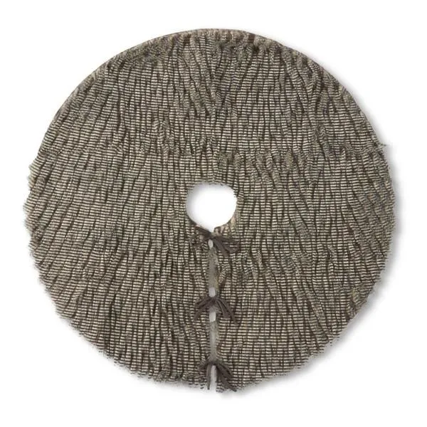 Product Image 1 for Raven 50" Gray Three Tone Faux Fur Tree Skirt from K&K Interiors