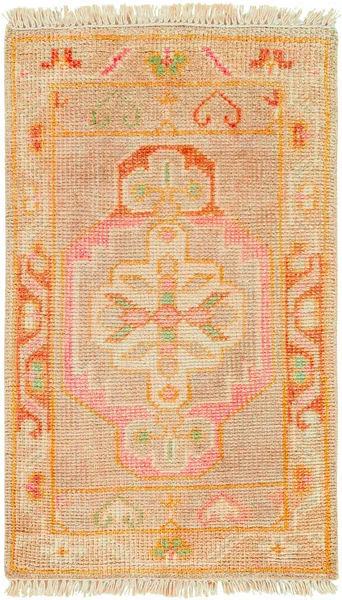 Product Image 1 for Anadolu Hand-Knotted Dusty Pink / Rose Rug - 3'6" x 5'6" from Surya