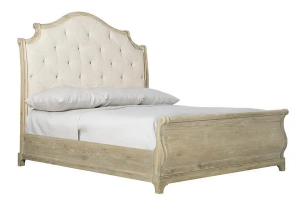 Product Image 6 for Rustic Patina Upholstered Sleigh Bed from Bernhardt Furniture