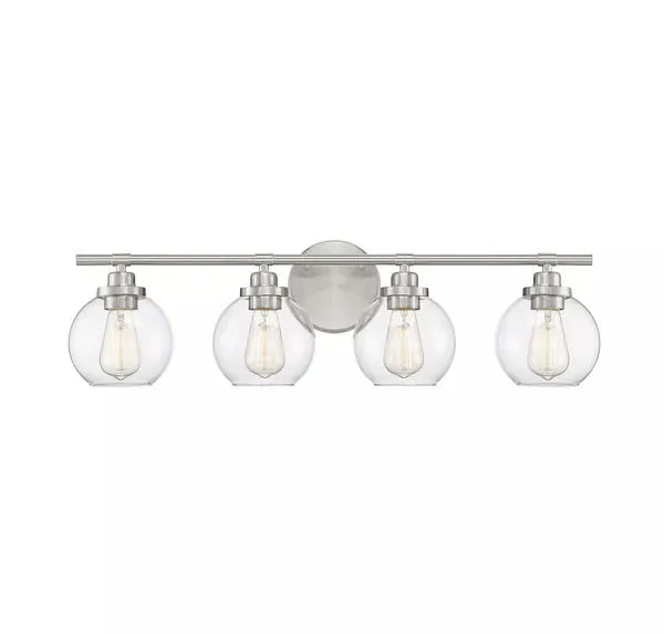 Product Image 2 for Carson Satin Nickel 4 Light Bath from Savoy House 