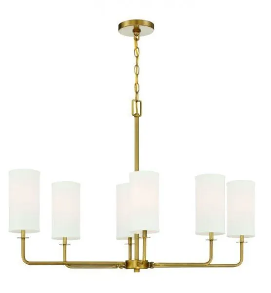 Product Image 3 for Powell 6 Light Linear Chandelier from Savoy House 