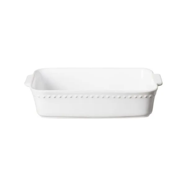 Product Image 1 for Pearl 13'' Scalloped Ceramic Stoneware Rectangle Baker - White from Costa Nova