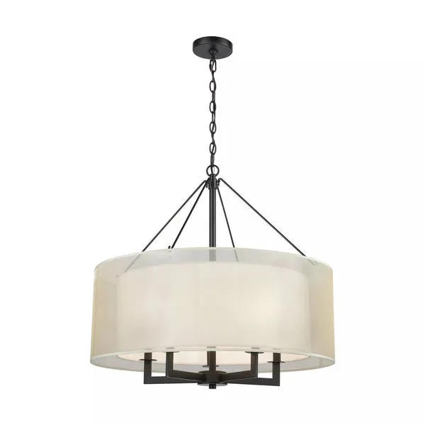 Product Image 4 for Ashland 5 Light Chandelier In Matte Black from Elk Lighting