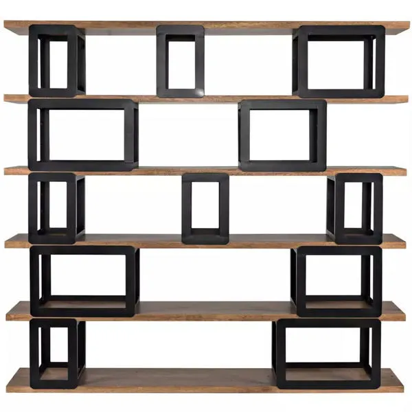 Product Image 2 for Fargo Bookcase, Dark Walnut And Metal from Noir